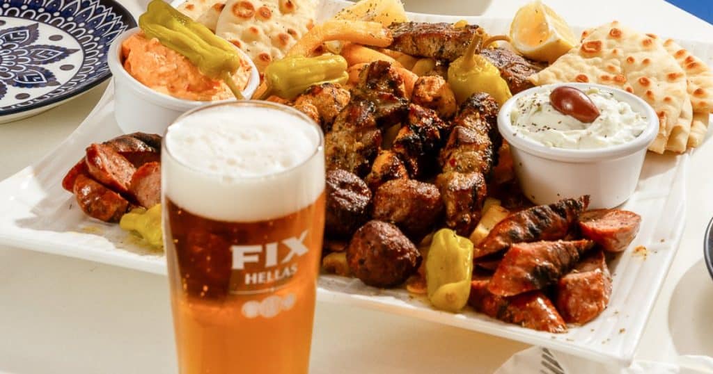 Loukaniko sausage plate