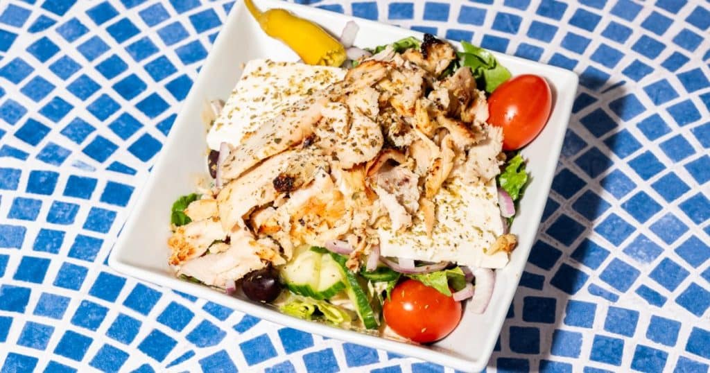 The Perfect Plate: House Salad with Chicken Gyro