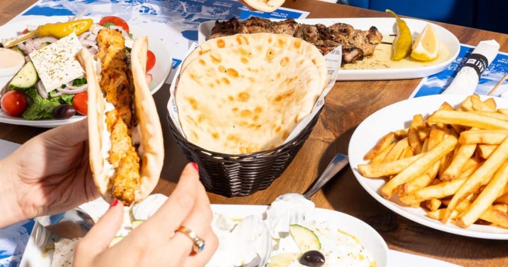 Pita gyro vs plate gyro